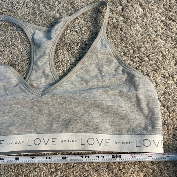 GAP LOVE White Stretch Cotton Bralette XL Set of 2! Black gray pullover Bra soft - Picture 5 of 12